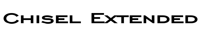 Chisel Extended Font Image
