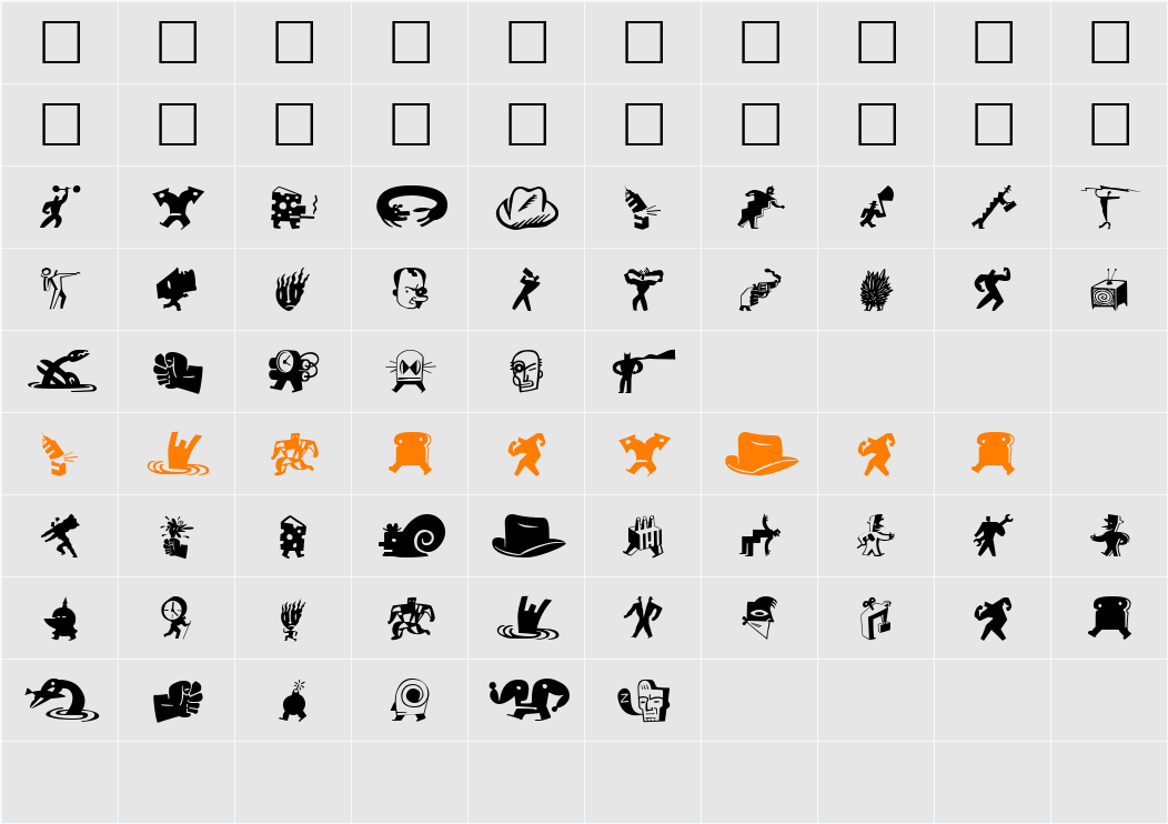 BigCheeseDark Character Map