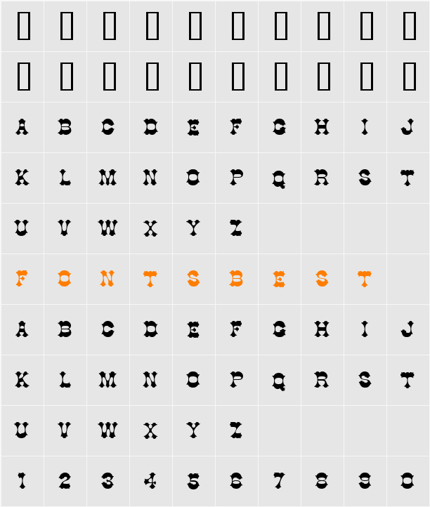 DSU_ThongChai Character Map
