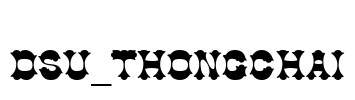 DSU_ThongChai Font Image