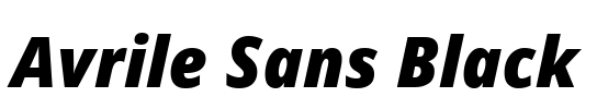 Avrile Sans Black
