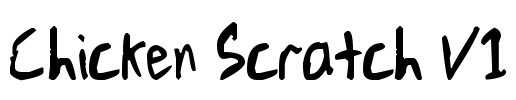 Chicken Scratch V1 Font Image