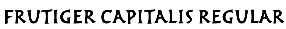 Frutiger Capitalis Regular