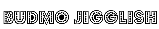 Budmo Jigglish Font Image