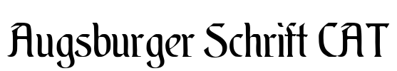 Augsburger Schrift CAT Font Image