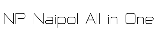 NP Naipol All in One Font Image