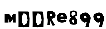 Moore899 Font Image