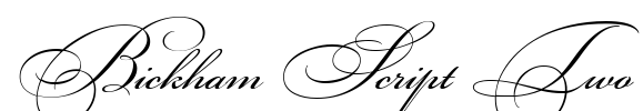 Bickham Script Two Font Image