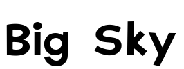 Big Sky Font Image