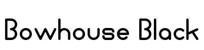 Bowhouse Black Font Image