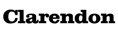 Clarendon Font Image