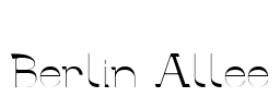 Berlin Allee Font Image