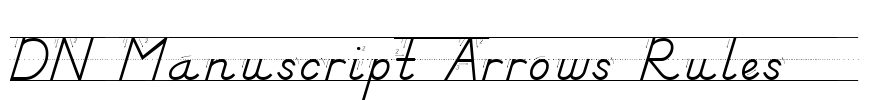 DN Manuscript Arrows Rules Font Image