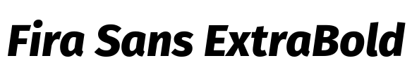 Fira Sans ExtraBold