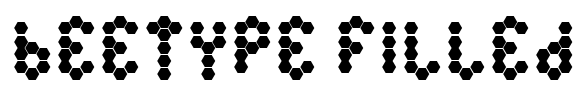 Beetype Filled Font Image