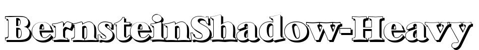 BernsteinShadow-Heavy Font Image