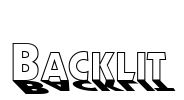 Backlit Font Image