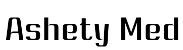 Ashety Med Font Image