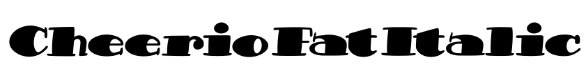 CheerioFatItalic Font Image