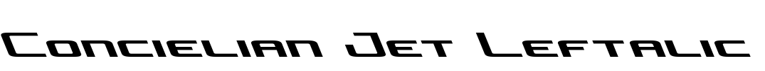 Concielian Jet Leftalic
