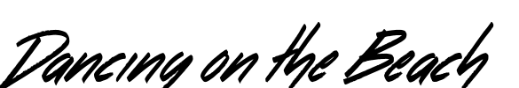 Dancing on the Beach Font Image