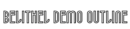 Belithel Demo Outline Font Image