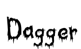 Dagger Font Image