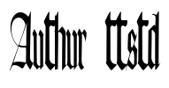 Authur ttstd