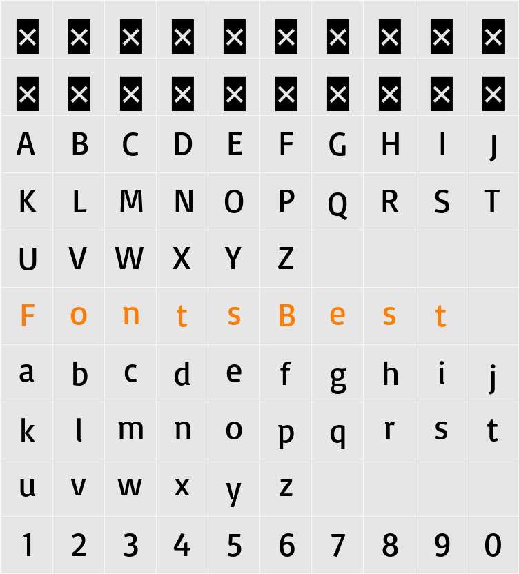 Basic Character Map