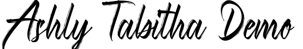 Ashly Tabitha Demo Font Image
