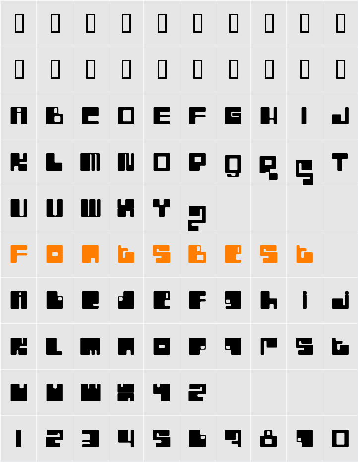 BN Intaglios Character Map