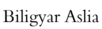 Biligyar Aslia Font Image