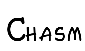 Chasm Font Image