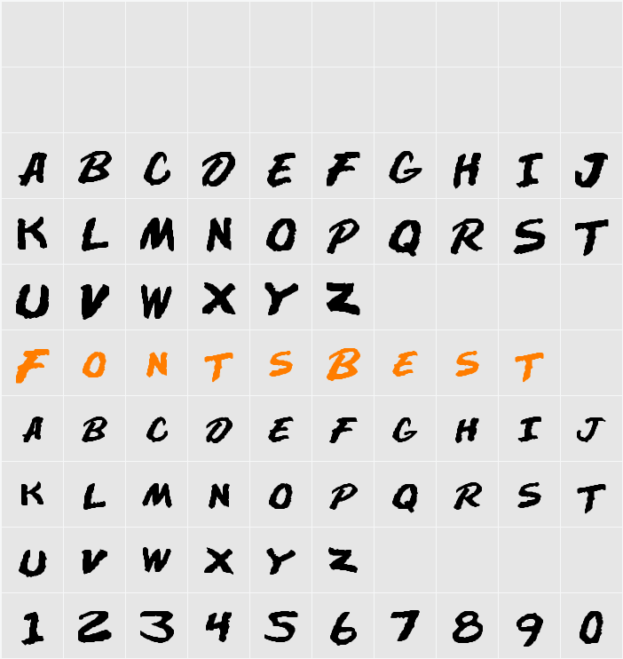 DARE Character Map