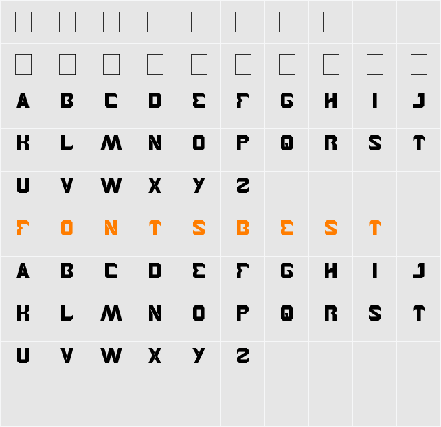 BROTHER Character Map