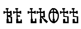 BE CROSS Font Image