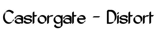 Castorgate - Distort Font Image
