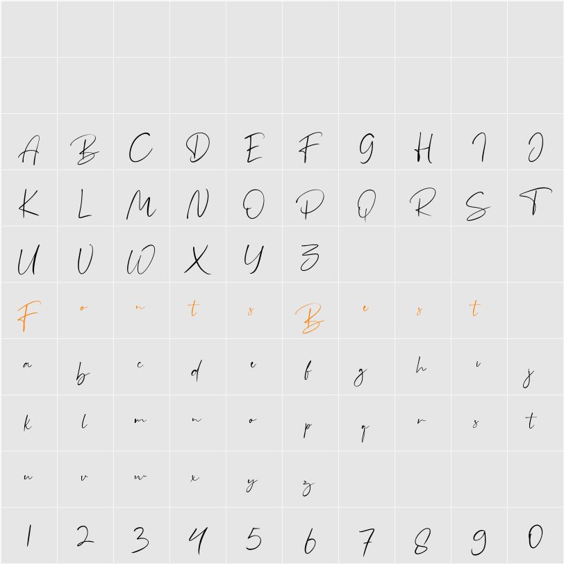 Boilgo Character Map