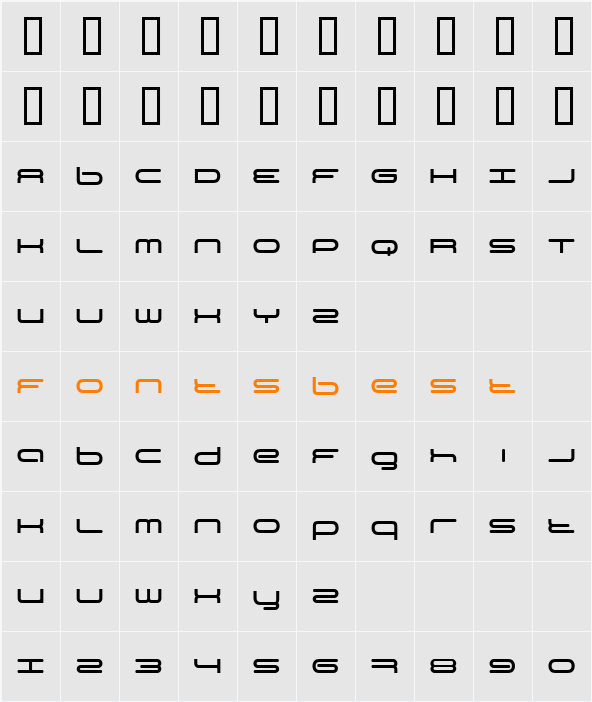 BN Year 2000 Character Map