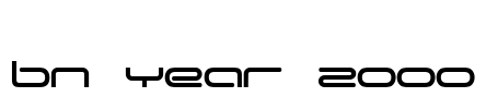 BN Year 2000 Font Image