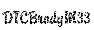 DTCBrodyM33 Font Image