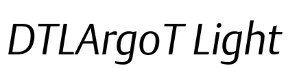 DTLArgoT Light Font Image