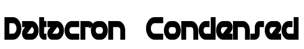 Datacron Condensed Font Image