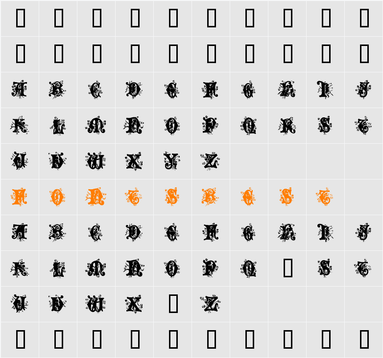 Angel Normal Character Map