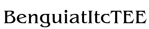 BenguiatItcTEE Font Image