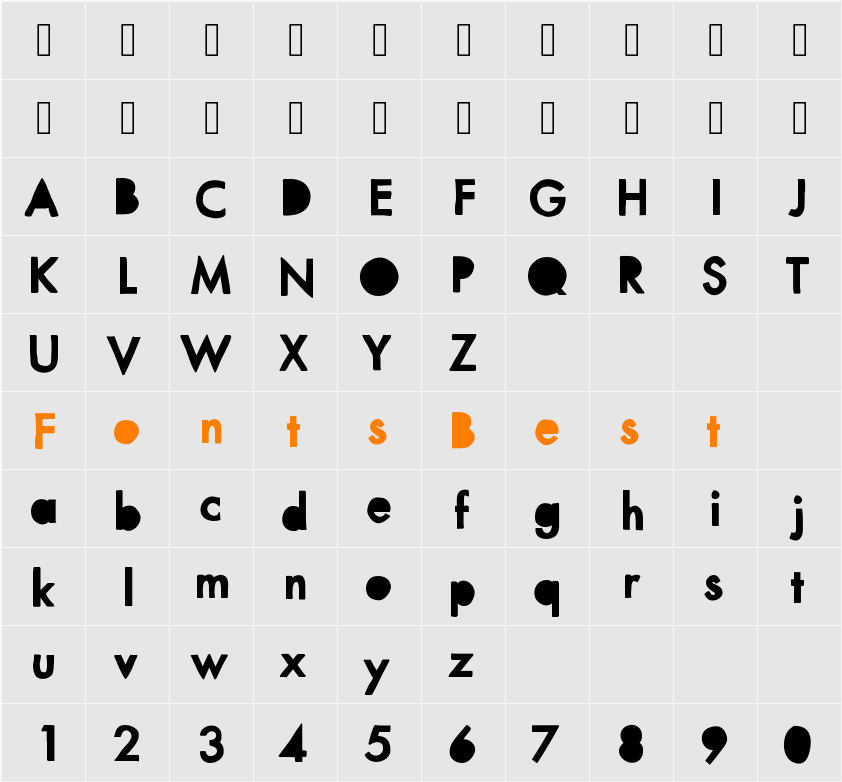 MixPunchOut Character Map