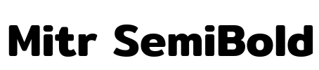 Mitr SemiBold Font Image