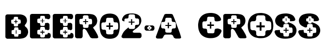 BEER02-A CROSS Font Image