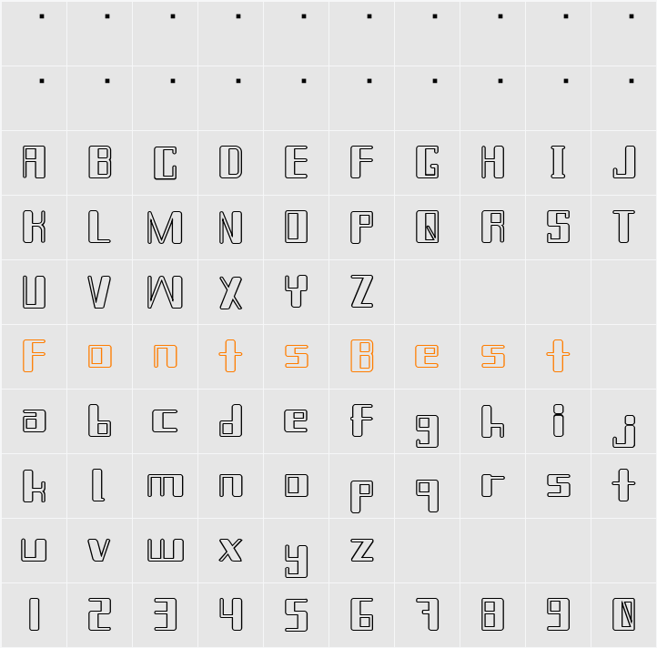 Chain Reaction Outline Character Map