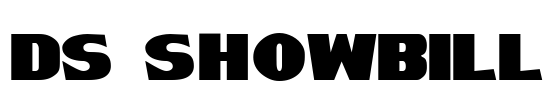 DS ShowBill Font Image